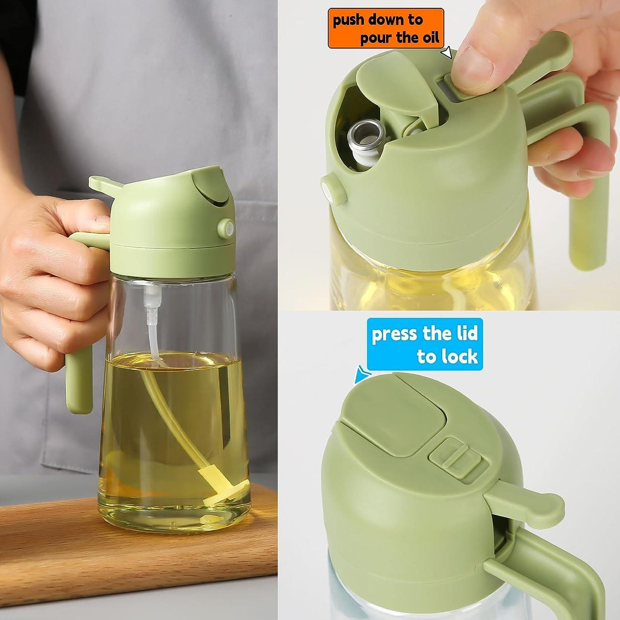 Portable Sprayer Oil Dispenser 2 in 1 (500ml)